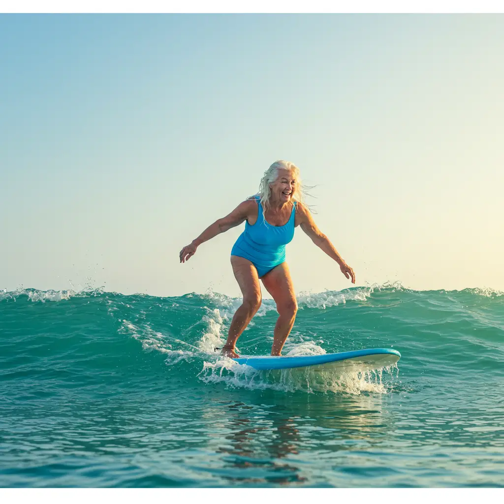 Surfing — aged 80!