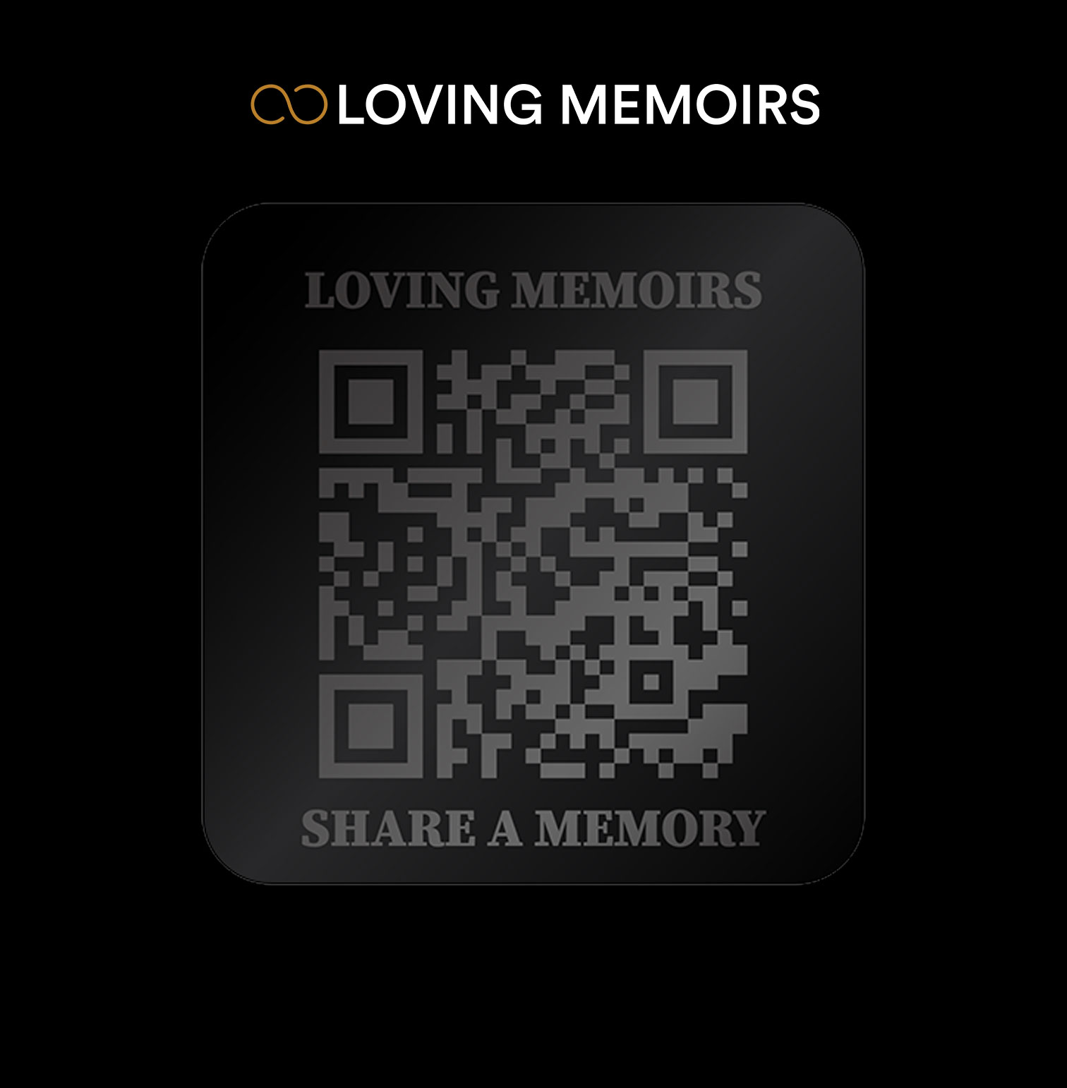 QR code memorial plaque from Loving Memoirs — photo 1