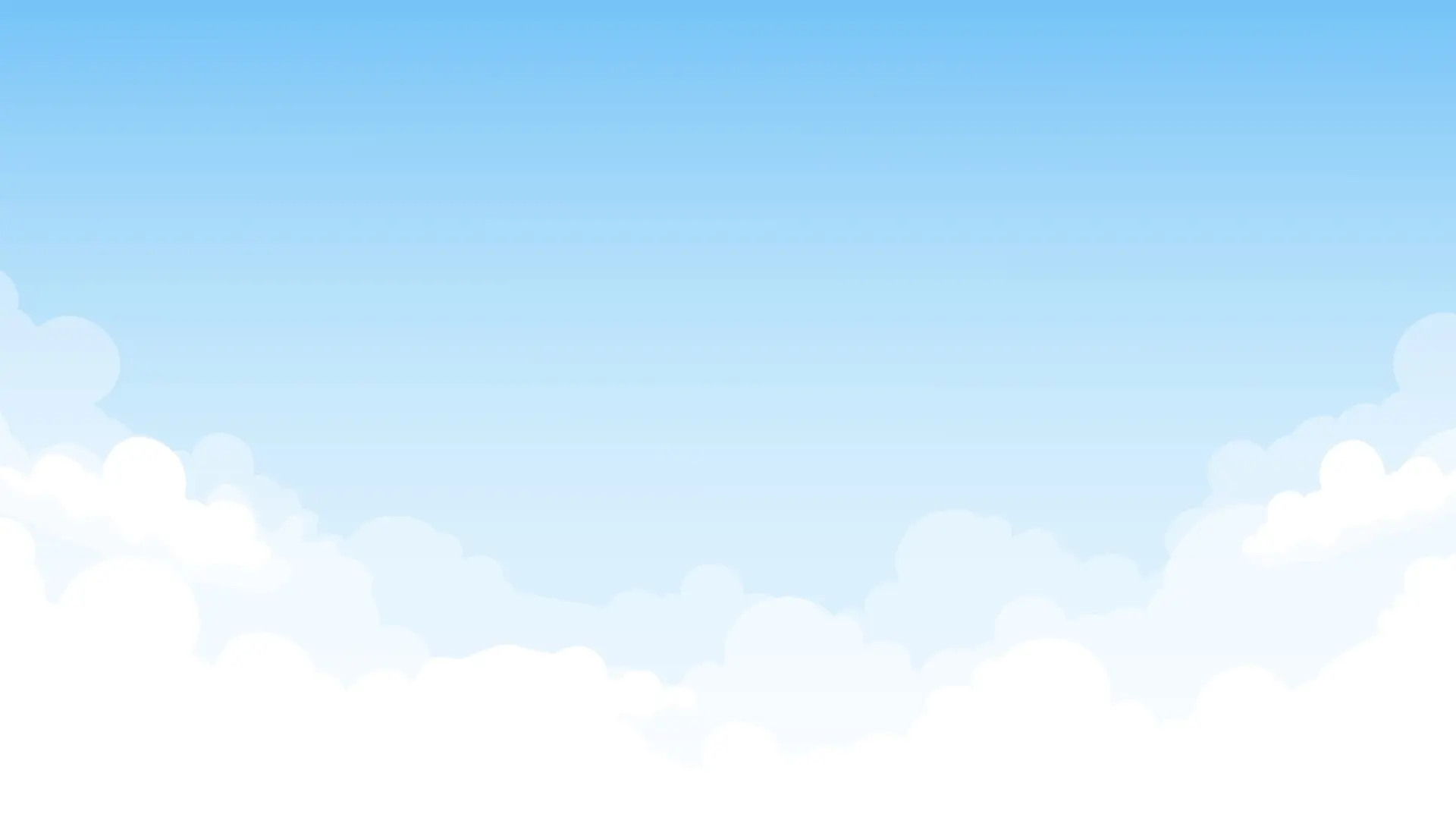 A soft blue sky with gentle clouds