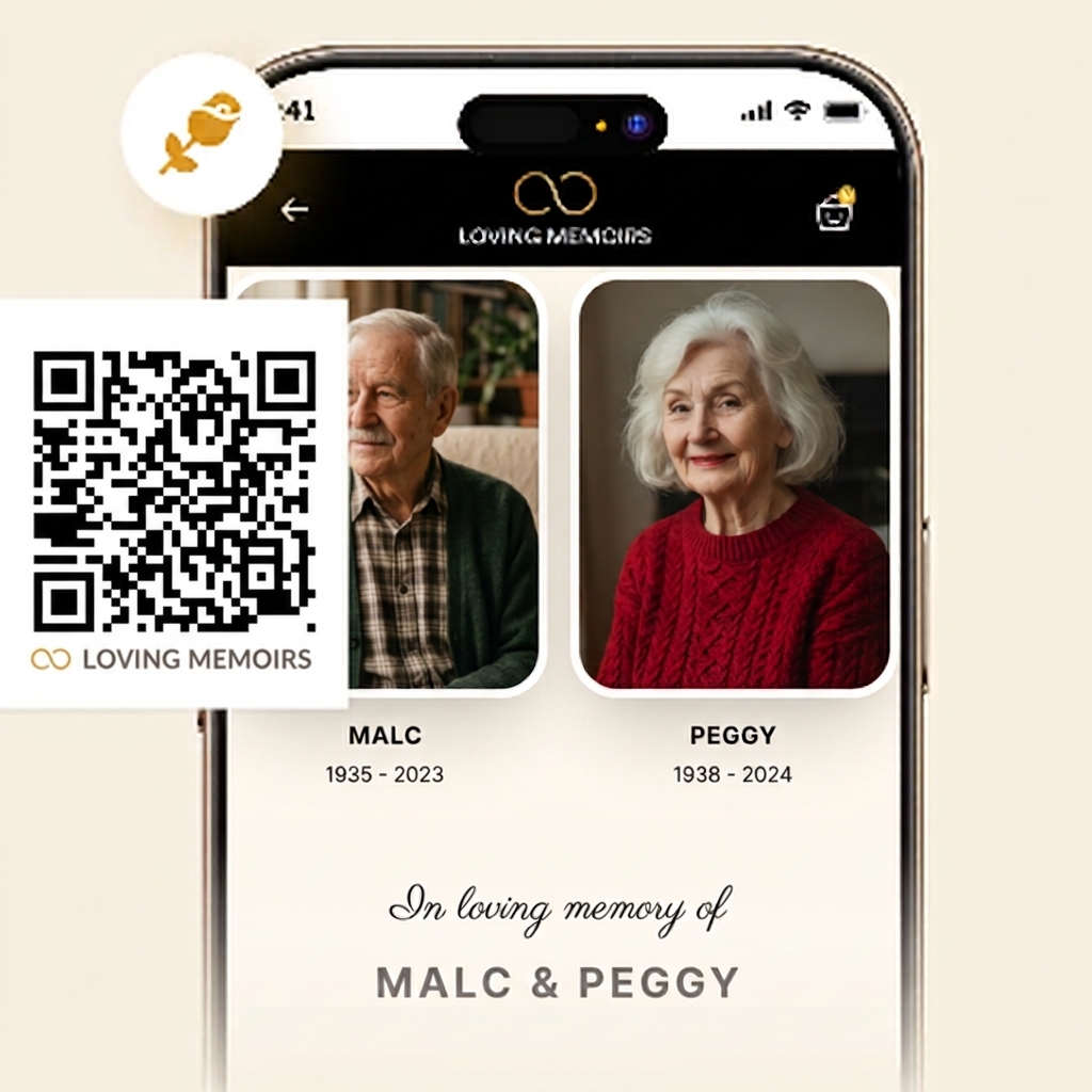 Couple's Memorial from Loving Memoirs